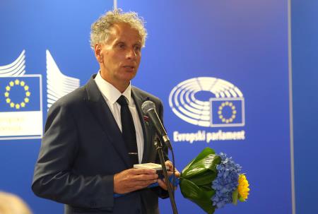 Podelitev nagrade EP državljan Evrope Sandiju Curku 21 Foto Ljubo Vukelič
